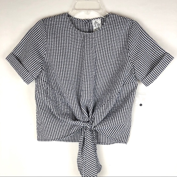 NWT Sadie & Sage gingham top - Picture 2 of 6